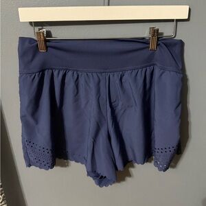 Simply Southern Navy Eyelet Hem Women's Shorts